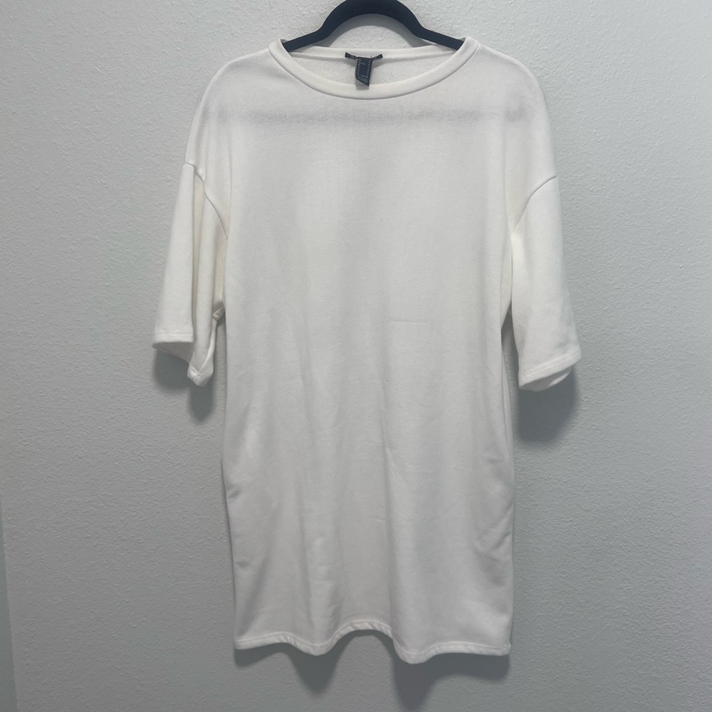 Publik White Shirt Dress With Pockets Size Small